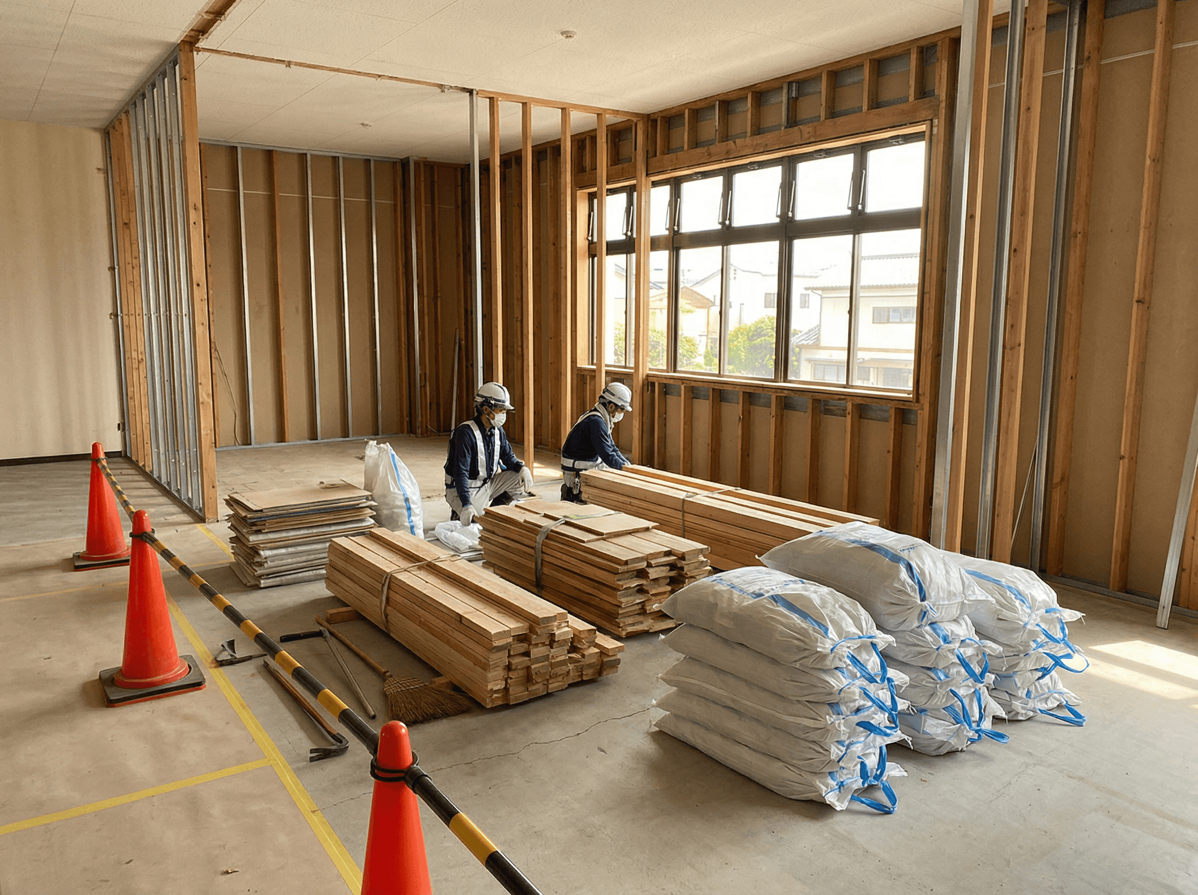 解体工事の写真